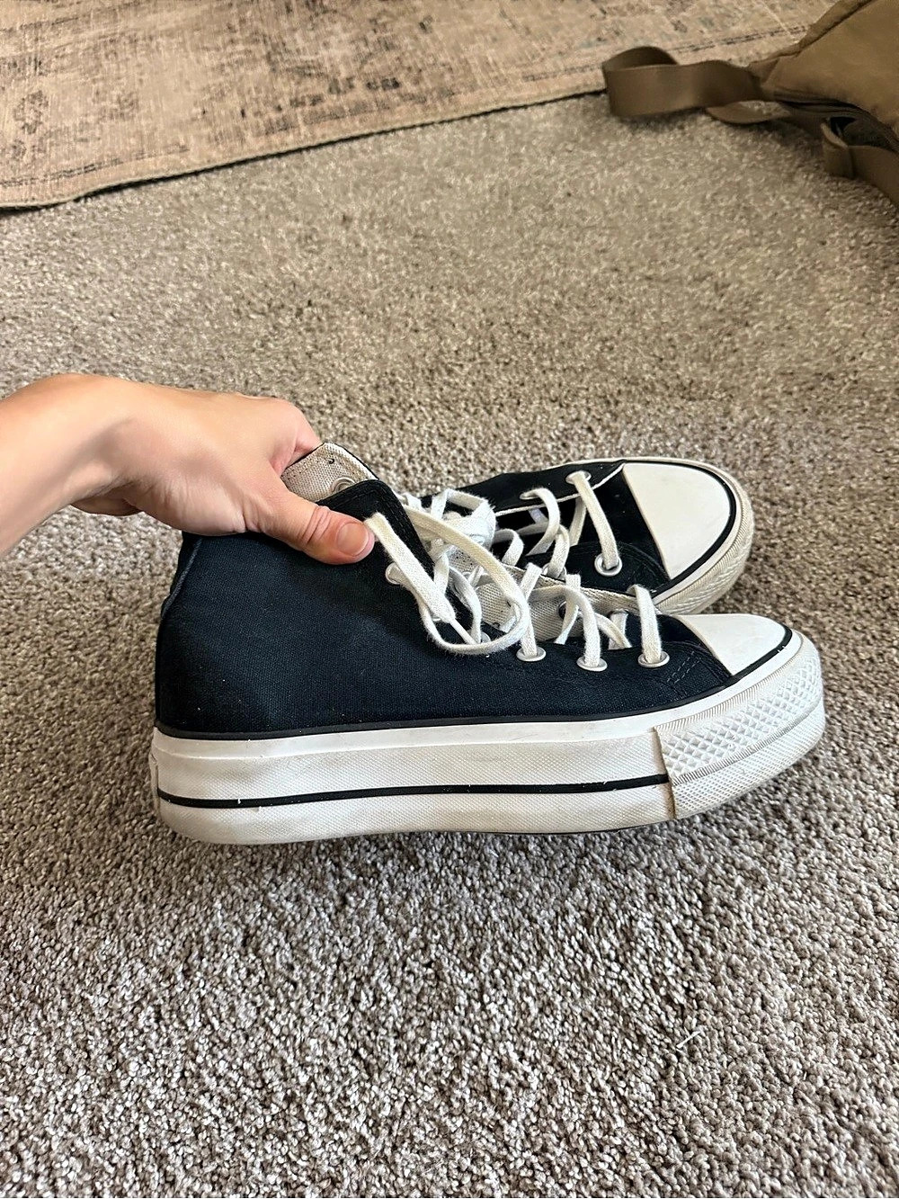 Converse Chuck Taylor All Star Lift Platform High Top Black & White - 7 - Picture 3 of 5